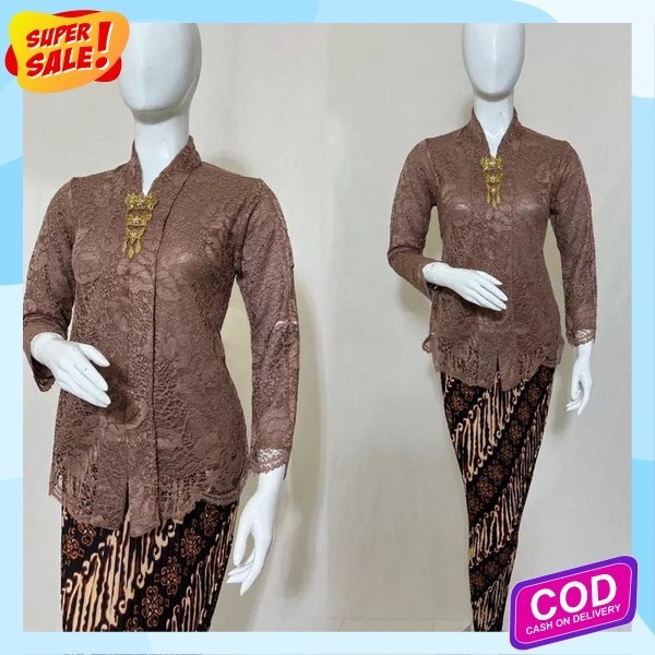 Kbya Brukat Pakaian Wisuda Cewek Dewasa Stln Kwbaya Perempuan Oneset Remaja Stlan Baju Wanita Kbaya 