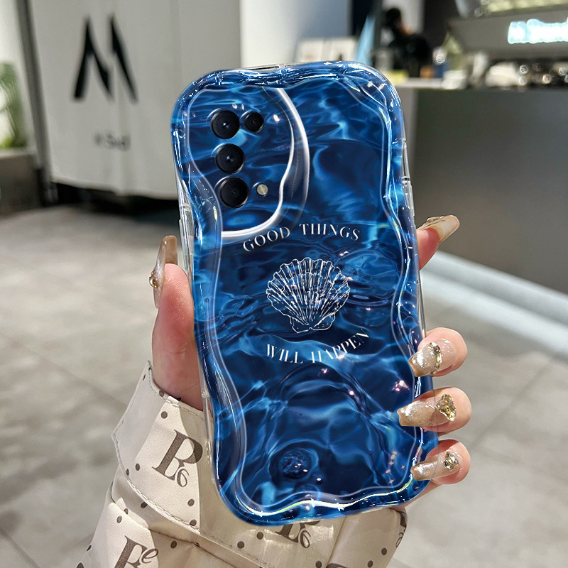 Casing Hp OPPO Reno 5 4G Reno 5 5G Reno 5K 5G Case lembut Softcase sarung HP pola kerang laut casing