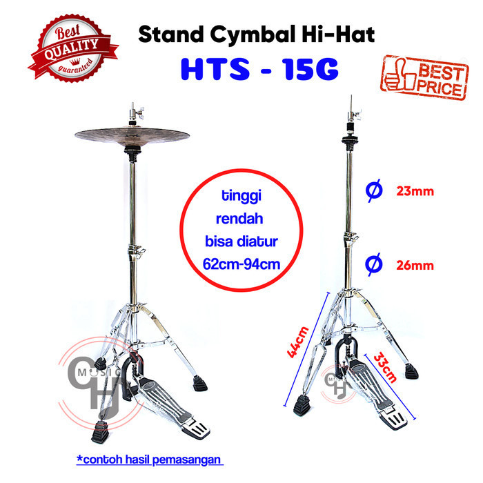 Stand Cymbal Hi-Hat Bagus Stand HiHat Besi Besar