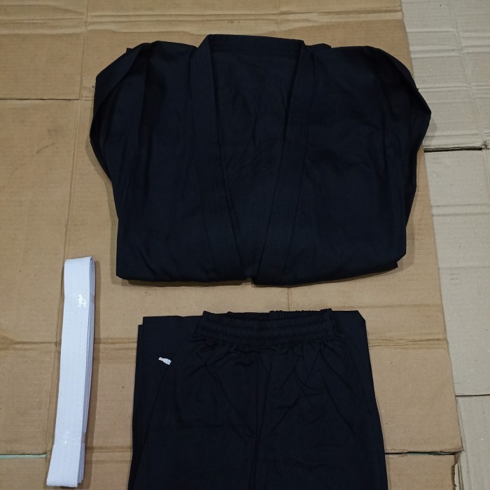 DISKON Baju Karate Hitam Dewasa Adidas/Gap (Black Karate)