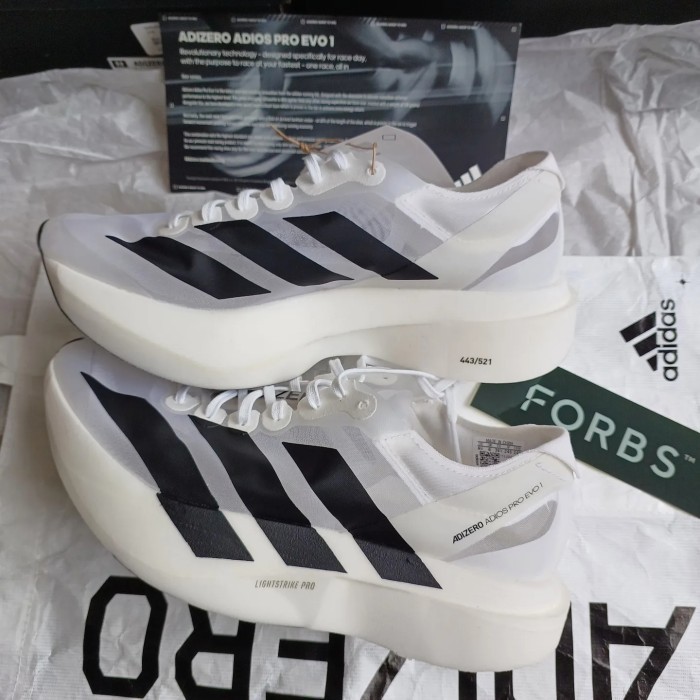 ADIDAS ADIZERO ADIOS PRO EVO 1 WHITE BLACK