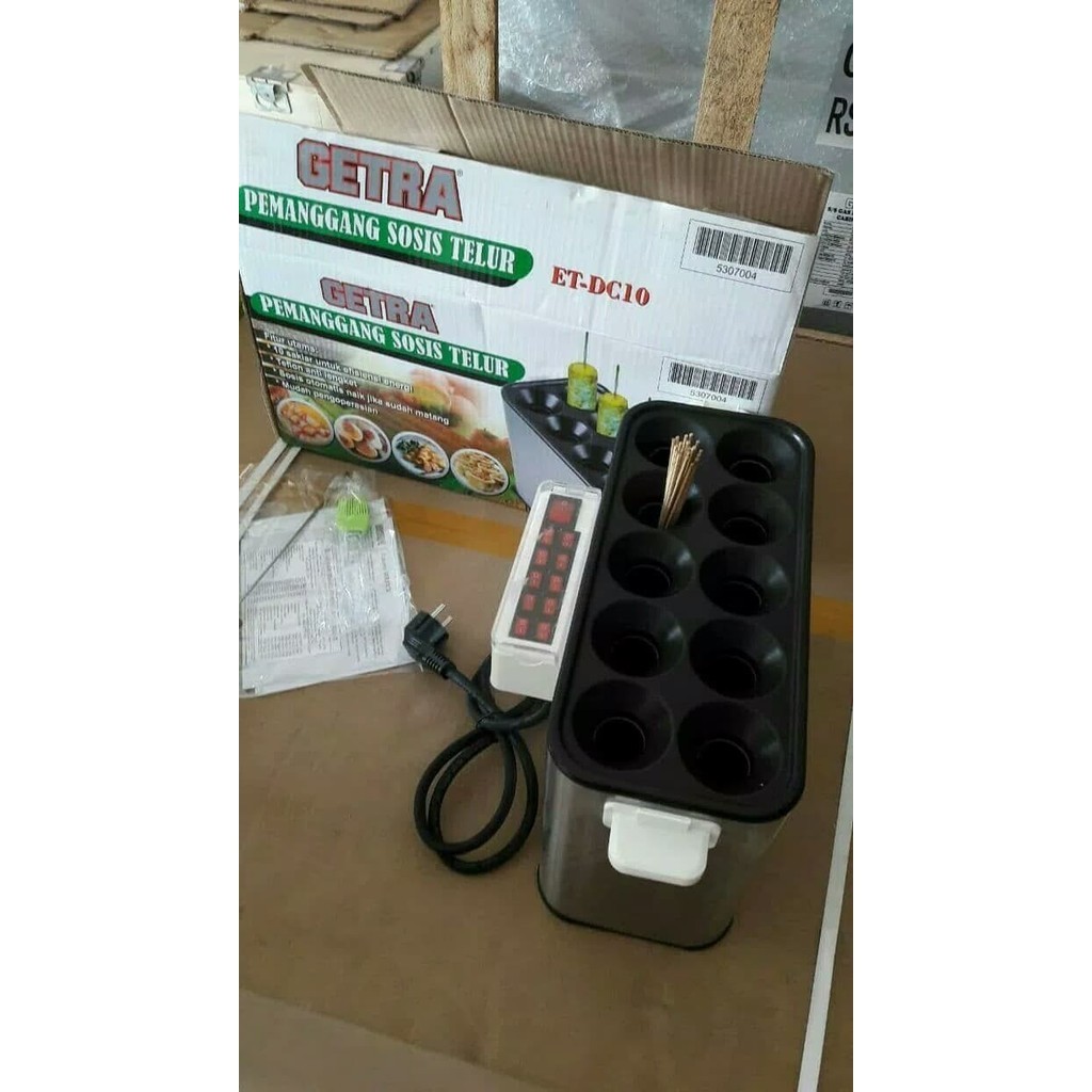 Terbaru Sostel Mesin Sosis Telor 10 Lubang Getra/ Egg Roll Listrik 10 Lubang Promo Terlaris