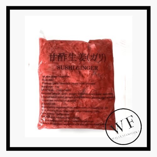 

Sushi Gari Pink / Jahe Merah Potong/ Acar Jahe Merah 1Kg