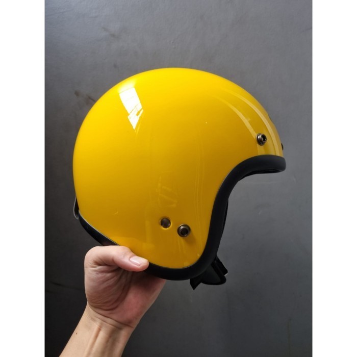 HELM ZEUS ZS385 YELLOW RETRO CLASSIC
