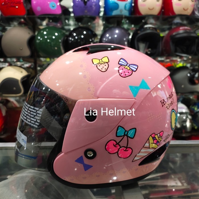HELM ANAK TANGGUNG MDS MOTIF MY MELODY PINK PASTEL / HELM ANAK MDS