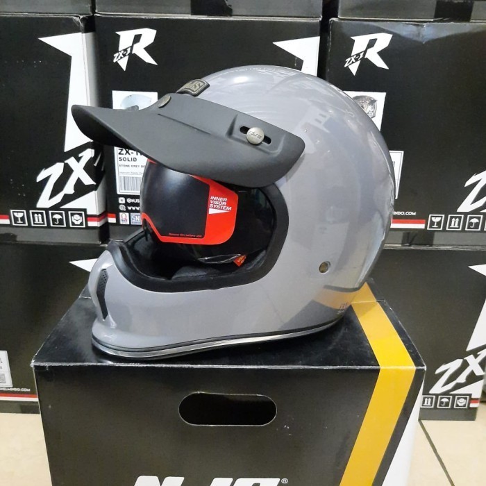 HELM NJS FREEDOM SOLID RETRO CLASSIC TERMURAH