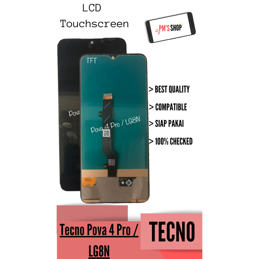 LCD TOUCHSCREEN TECNO POVA 4 PRO / LG8N