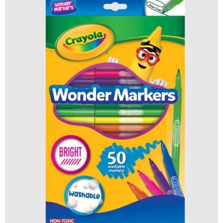 

Crayola Set 50 Pcs Colors Wonder Markers