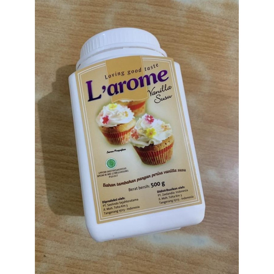

Larome L'Arome Vanilla Milk Powder 500 Gr Bubuk Vanila Susu Perisa