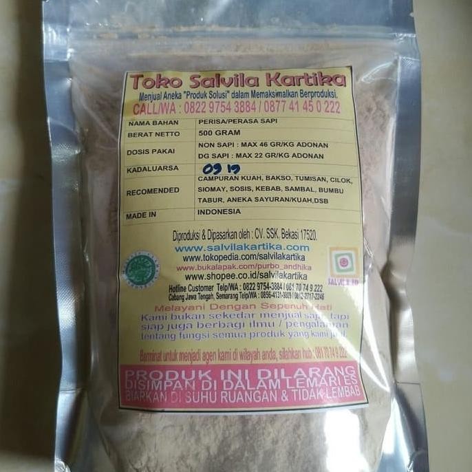 

Ekstrak Perisa Rasa Dan Aroma Daging Sapi 500 Gram Salvila