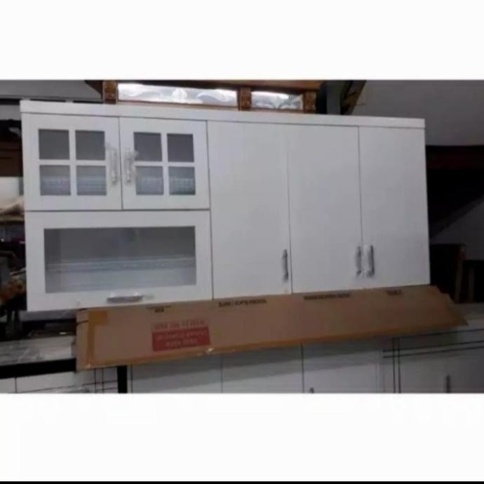 RAK PIRING BESI LEMARI GANTUNG DAPUR KITCHEN SET ATAS SERBAGUNA 114 TOKOWINA67