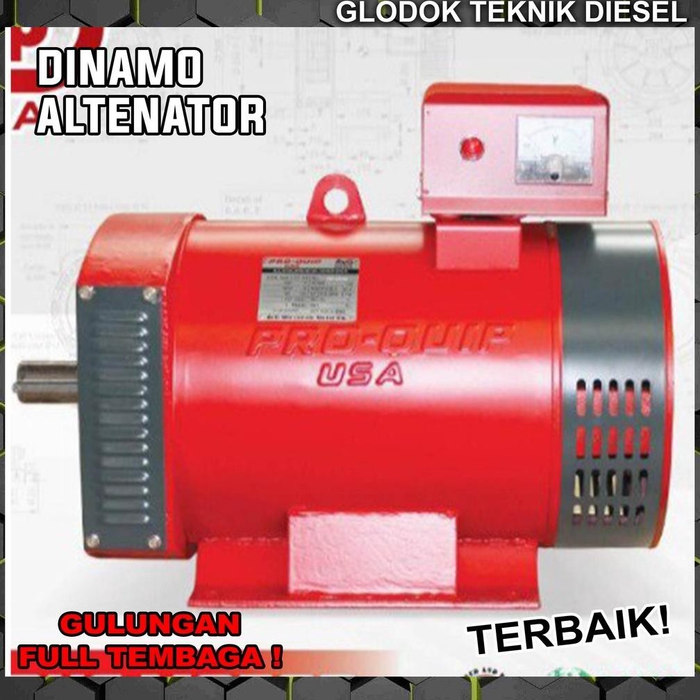 CDF Dinamo Alternator Listrik ST 15 AVG 15 KW FULL TEMBAGA 3 & 1 Phase ORIGINAL TERBAIK TERLARIS