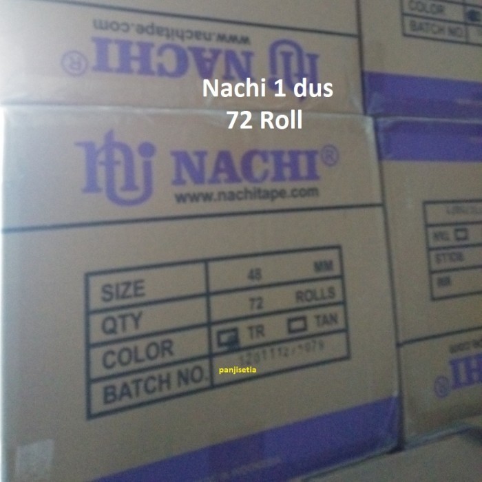 

Isolasi Lakban Opp Nachi Tape 2 Inchi 100 Yard Bening/Coklat 1 Dus