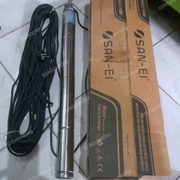 POMPA SATELIT SAN EI 2 INCH 0.33 HP KOMPLIT KABEL 30 METER