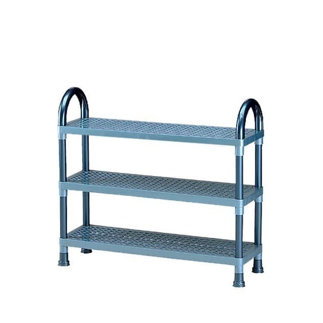Rak Sepatu Plastik Serbaguna Susun 3 A-46 Shelf Stand Lion Star