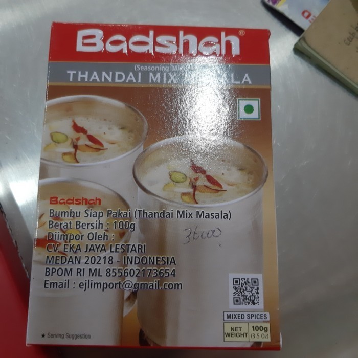 

cusss order] badshah thandai mix masala 100gm