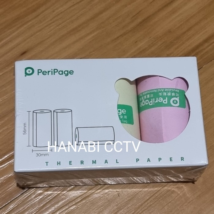 

Thermal Paper Peripage 56mm x 30mm 1Box Isi 3pcs Kertas