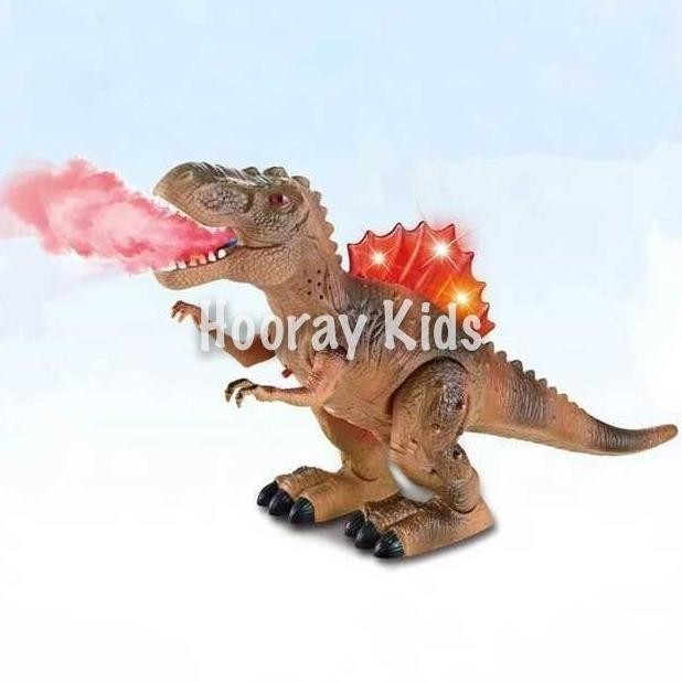 Mainan Robot Dinosaurus Tirex Baterai Berjalan Musik Lampu Set Edukasi
