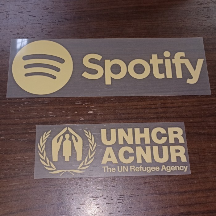 Patch Sponsor Jersey Barcelona Spotify + UNHCR Originall