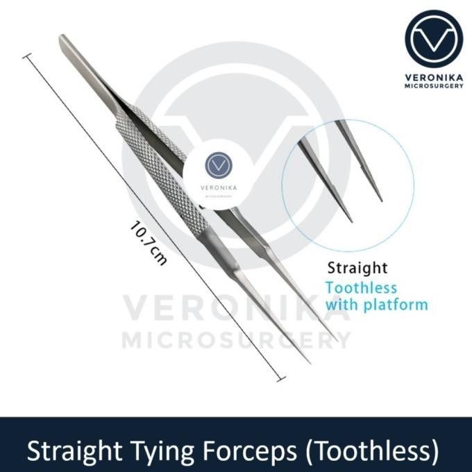 New Tying Pinset / Forcep Straight Microsurgery Stainless Steel Limited Edition