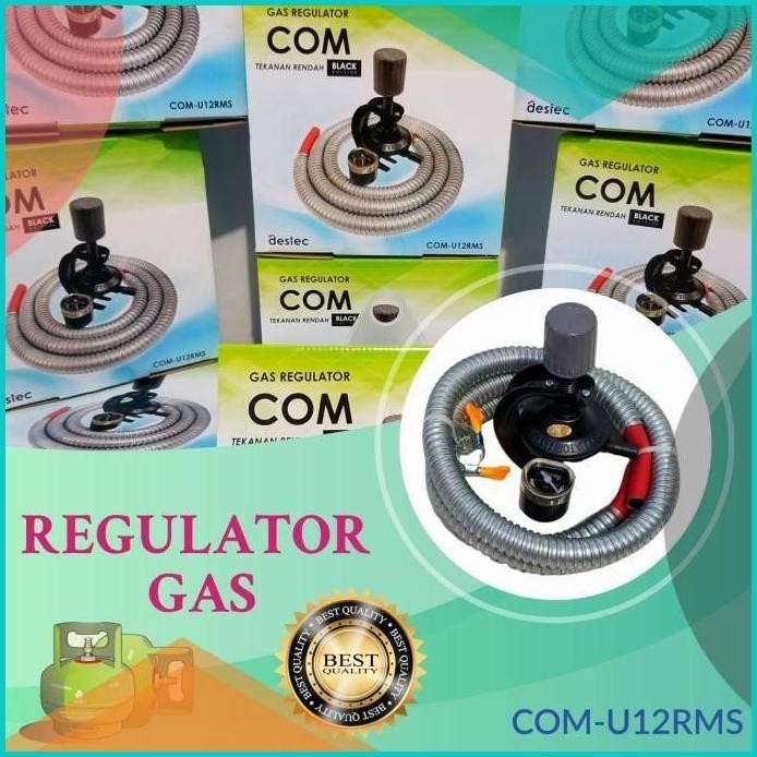 REGULATOR GAS COM-201-MSS / COM U12RMS PAKET METER DAN SELANG 13m4yZ4