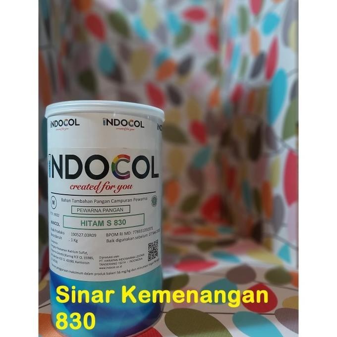 

Pewarna Makanan Indocol Dark Black S- 830; Hitam S 1 Kg