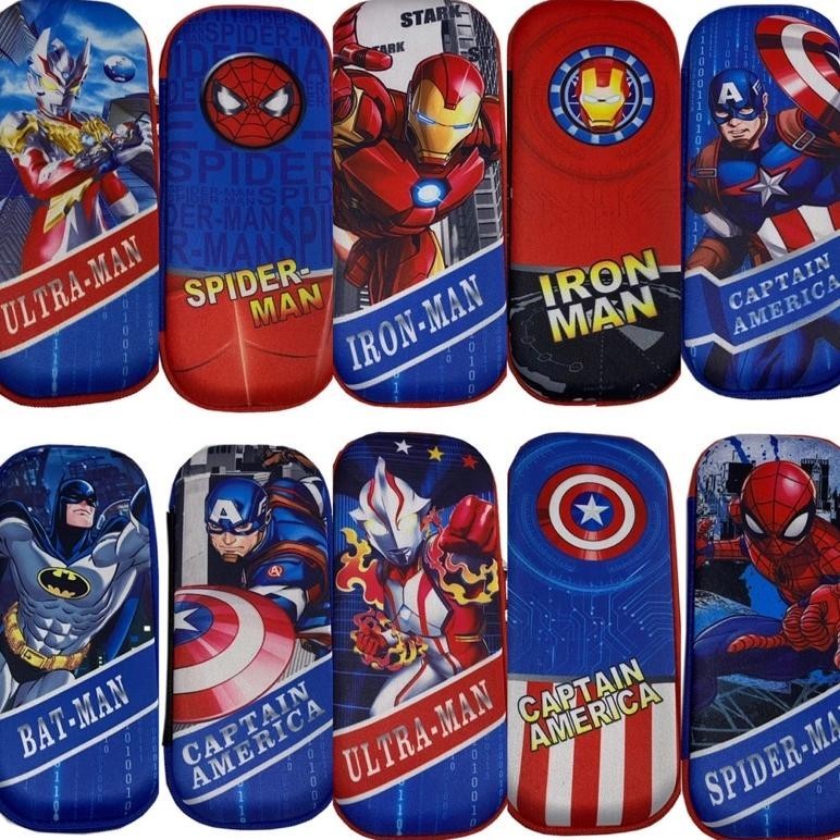 

fs-6 kotak pensil import / tempat pencil anak laki-laki hardcase model karakter superhero Murah