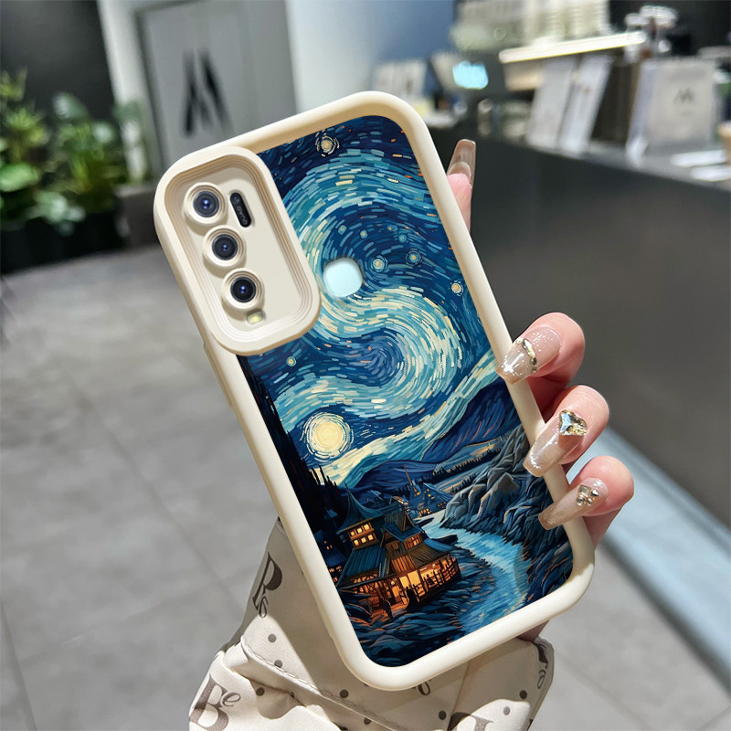 Casing Hp VIVO Y50 VIVO Y30 VIVO Y30i Case Casing pola Sepasang aesthetic HP ponsel trendi baru Soft