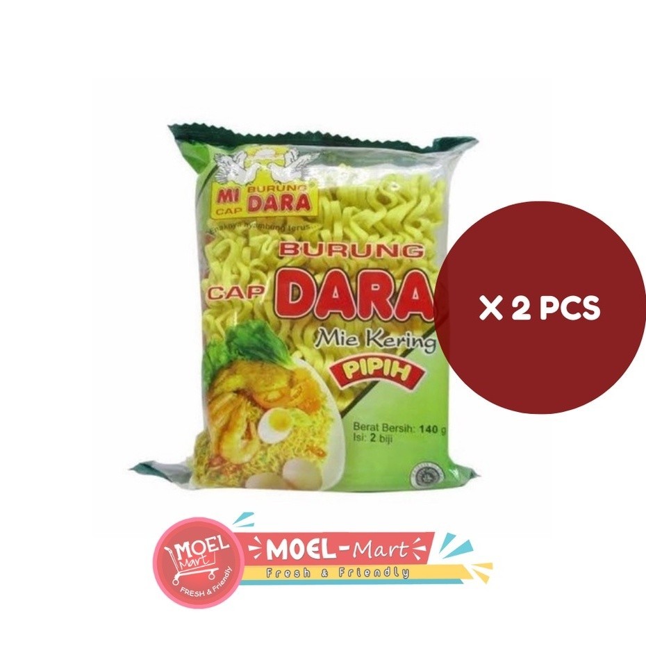 

MIE CAP BURUNG DARA Pipih 2pcs x 140gr
