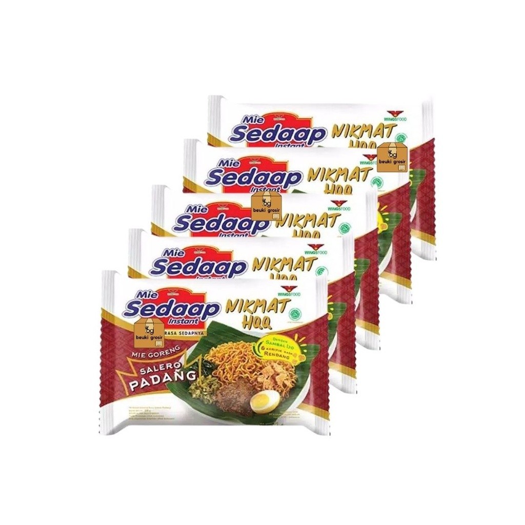 

MIE SEDAAP Mie Goreng Salero Padang 5pcs x 86gr