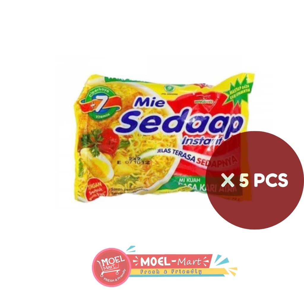 

SEDAAP Mie Kari Ayam 5pcs x 72gr
