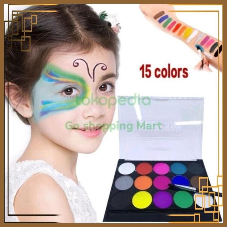 

[GSM] face painting 15 warna dan Brush