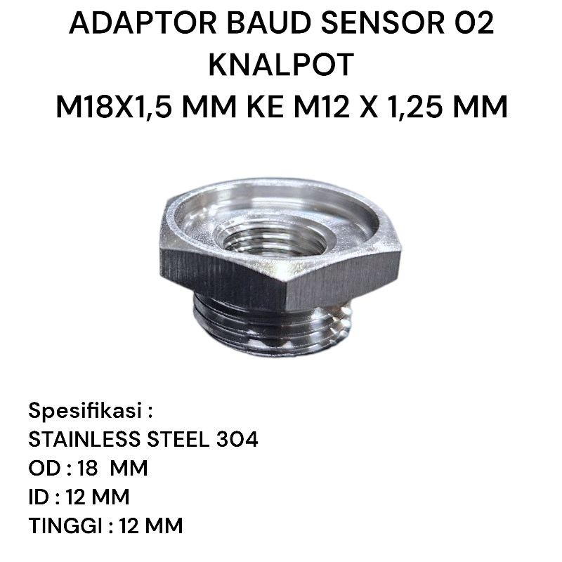 Sensor & Adaptor — Adaptor M18 × 1.5 ke M12 × 1.25 · Stainless — foto 5