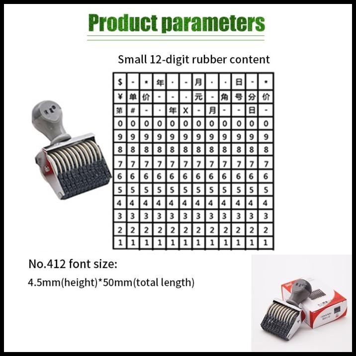 

HOT DEAL DIY STEMPEL ANGKA MANUAL 12 DIGIT 5MM DATE STAMP / STEMPEL TANGGAL !!