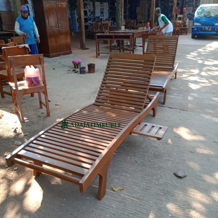 KURSI SANTAI - KURSI TAMAN - KURSI PANTAI - FURNITURE OUTDOOR - Tanpa cussion