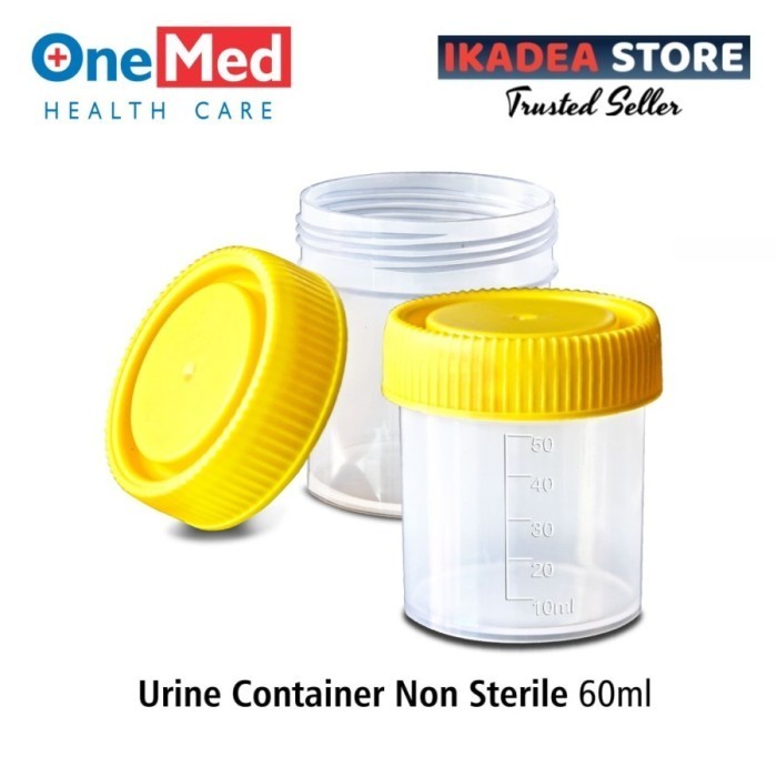 URINE CONTAINER POT SAMPLE URINE 100ML POT URINE NON STERIL ONEMED  - 60ml