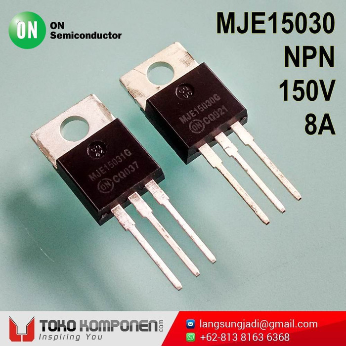 Pair MJE15030 MJE15031 ON Semiconductor transistor, BJT NPN PNP MJE