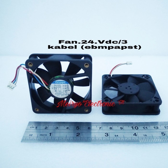Fan 24 vdc ebmpast ( 6.cm x 6.cm x1,5.cm ) Ebmpapst Bealbering fan DC