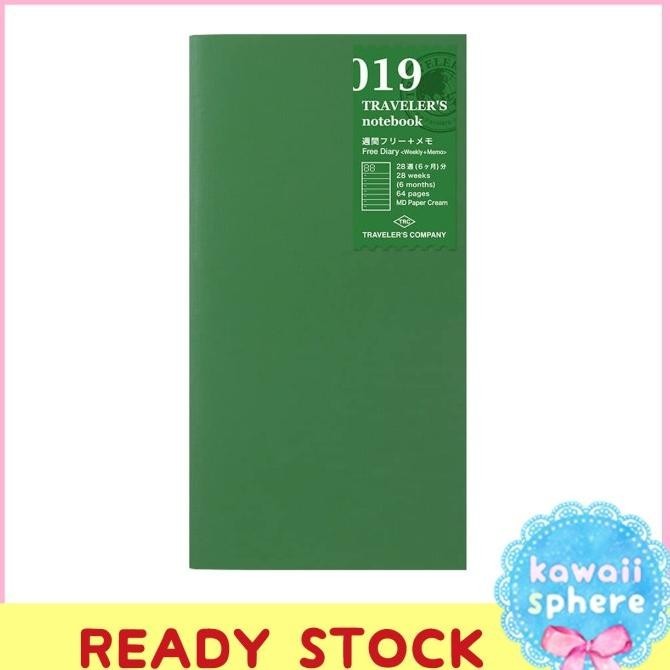 

Midori Travelers Notebook 019 | Regular Size | Weekly Insert