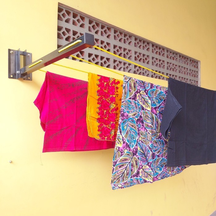 Braet Jemuran Tempel Dinding, Besi Siku Jemuran