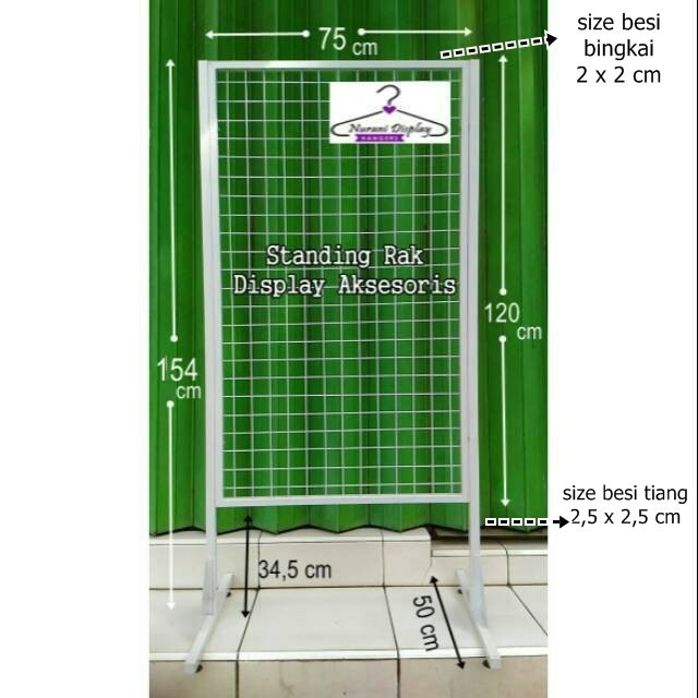SALEE rak mundo ram display standing rak aksesoris Bes