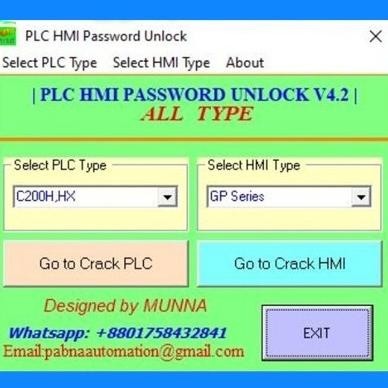 UNLOCK ALL PLC HMI V4.2 - SOFTWARE CRACK PASSWORD ALL PLC HMI V4.2