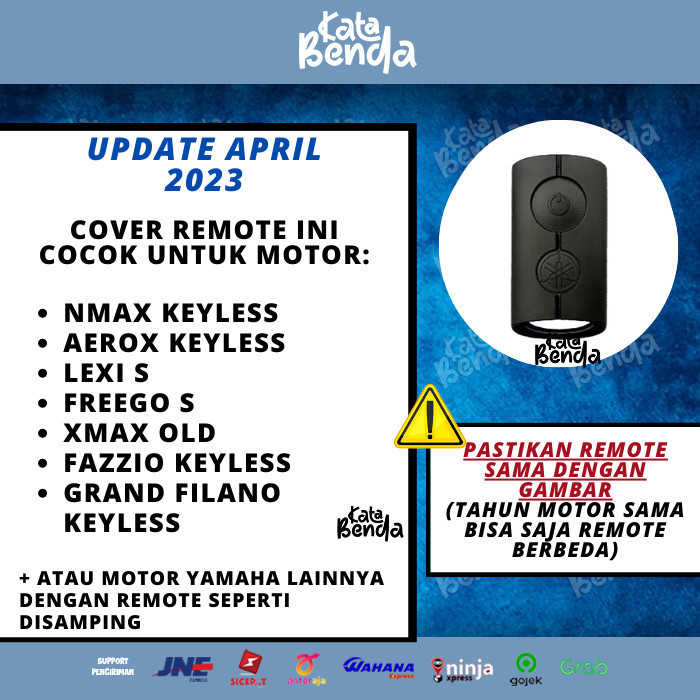 Cover Remote Carbon Yamaha Nmax Aerox Connected Kunci Xmax Keyless