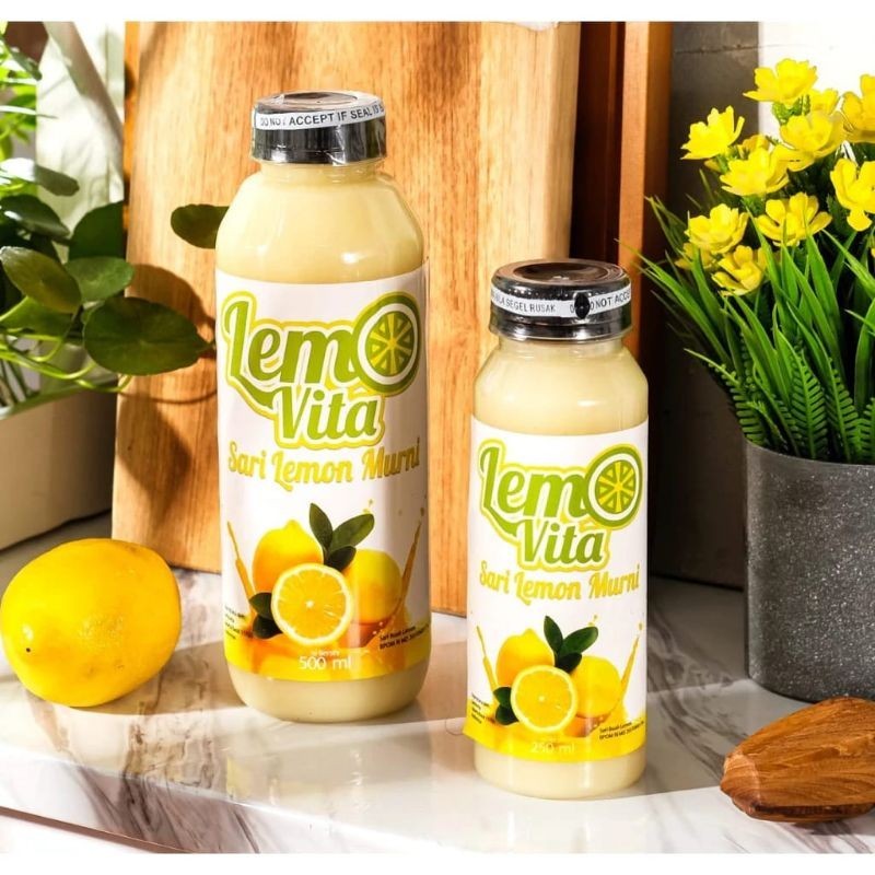 

Lemovita Fresh Sari Lemon | Jus Lemon Murni 100% Halal Alami 250ml