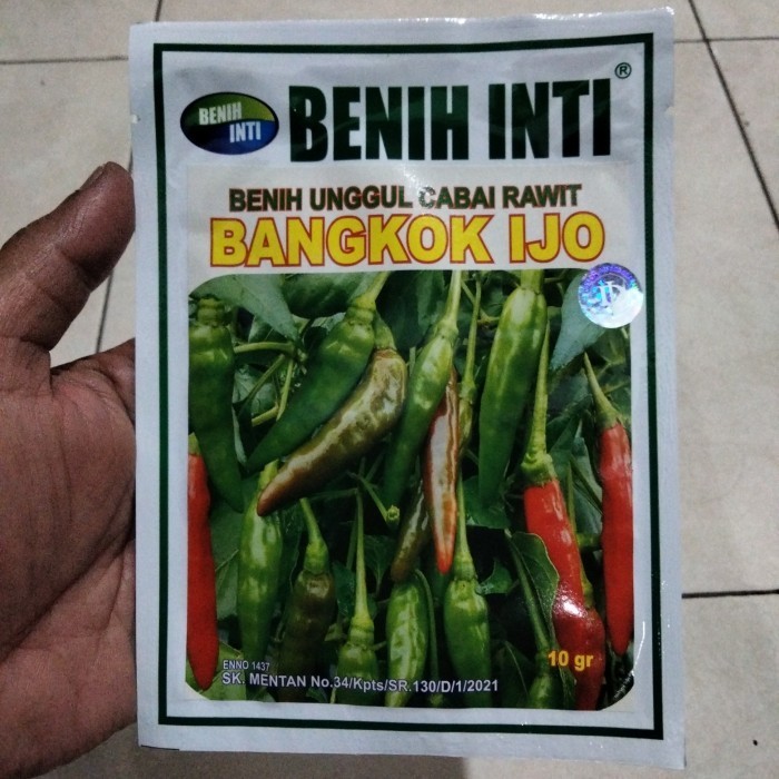 SALEE Bibit Cabe Rawit Hijau BANGKOK IJO 10 Gram - Benih Cabai BANGKOK IJO Bes