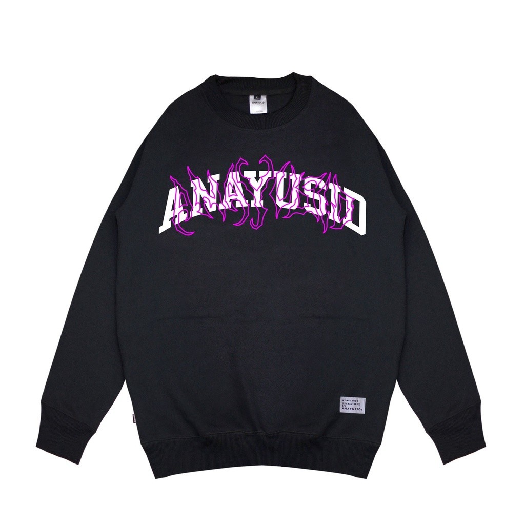 [NMDS COMPANY] PREMIUM CREWNECK anayusid crewneck & sweater black yeszy ft
