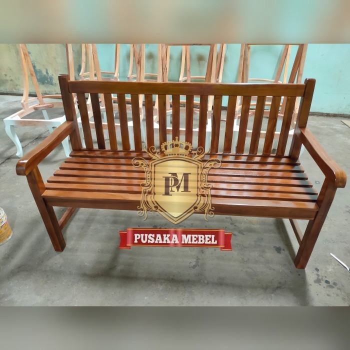 bangku taman kayu jati, bangku kebun jati, kursi taman, bangku teras| Mebel Jepara