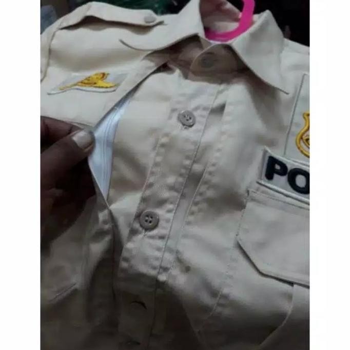Seragam Pdh Satpol Pp Cream Terbaru ,Full Bordir Timbul