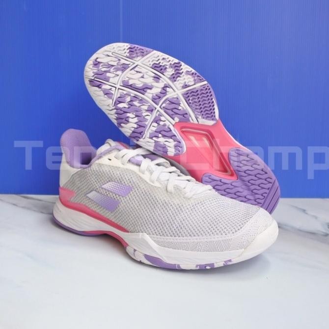 Sepatu Tenis Babolat Jet Tere Women White Lavender/Tennis Shoe Babolat
