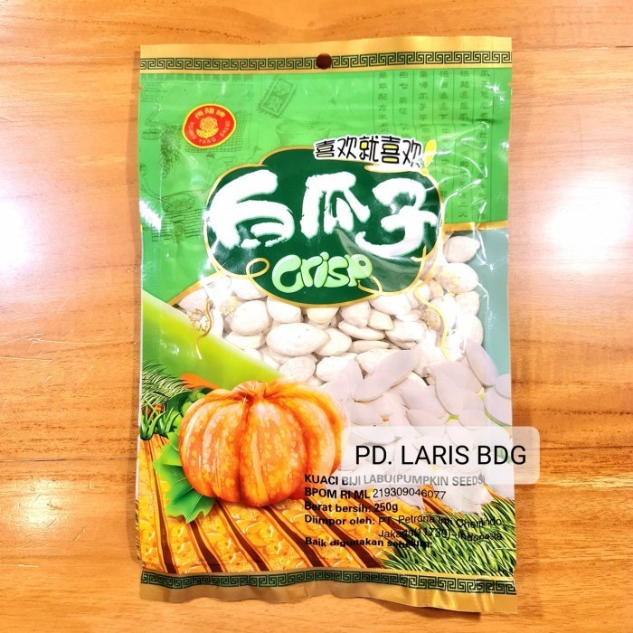 

TERBATAS KUACI BIJI LABU 250GR (CRISP PUMPKIN SEEDS / KWACI BIJI LABU PUTIH)